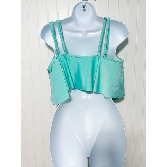 RoseGal Flounce Bikini Top Bundle 5 Tops Striped Cactus Red Turquoise Purple 1X - Picture 4 of 16